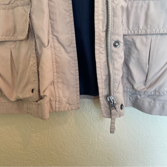 Vantage Y2K Tommy Hilfiger Beige Tan Military Army Jacket - Picture 4 of 10